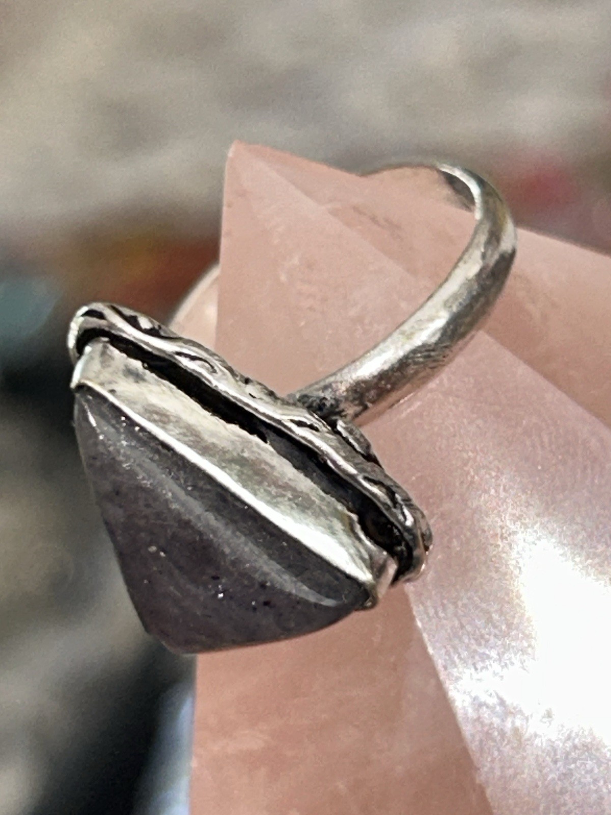 Hera Goddess Spirit Vessel Ring 925 Sterling Silver Plated Gemstone Protection