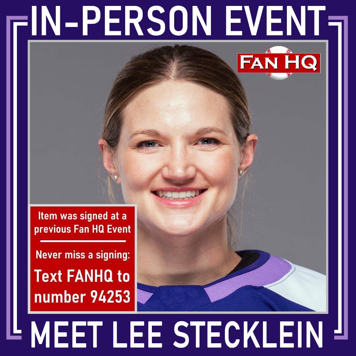 Lee Stecklein Autographed Minnesota Frost 8×10 Photo PWHL Beckett