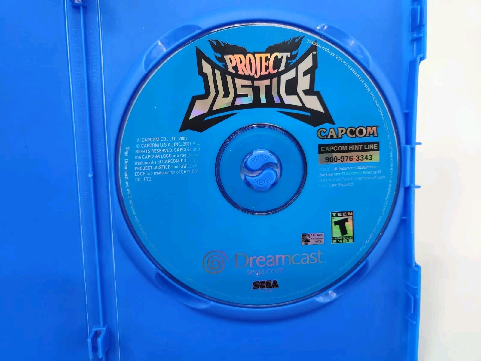 LOT READ!!!Project Justice (DISC ONLY) Sega Dreamcast Rival Schools PLAYSTATION