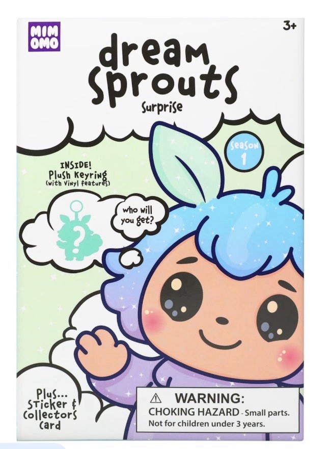 MIMOMO Dream Sprouts Blind Box Plush Keychain Sealed With Card & Sticker New