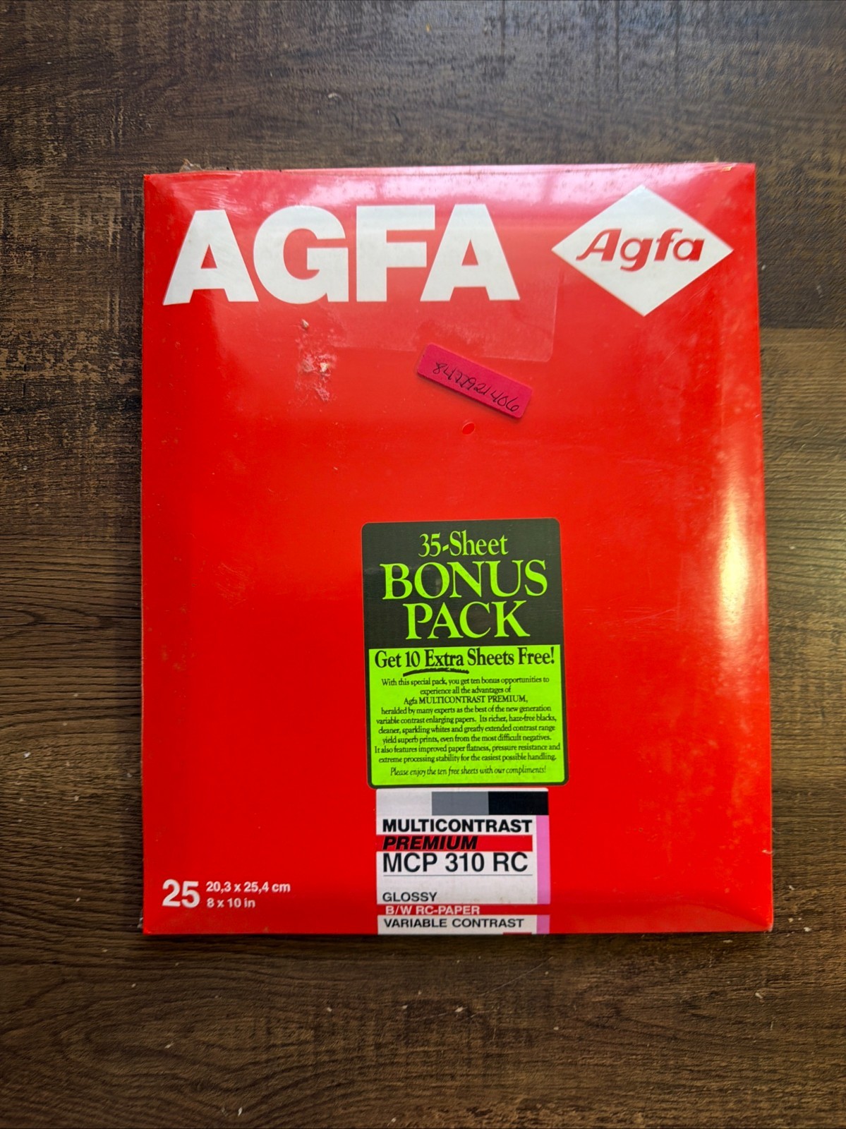 Agfa Multicontrast Premium MCP 310 RC 8×10 B&W Photo Paper 35 Sheets – Sealed