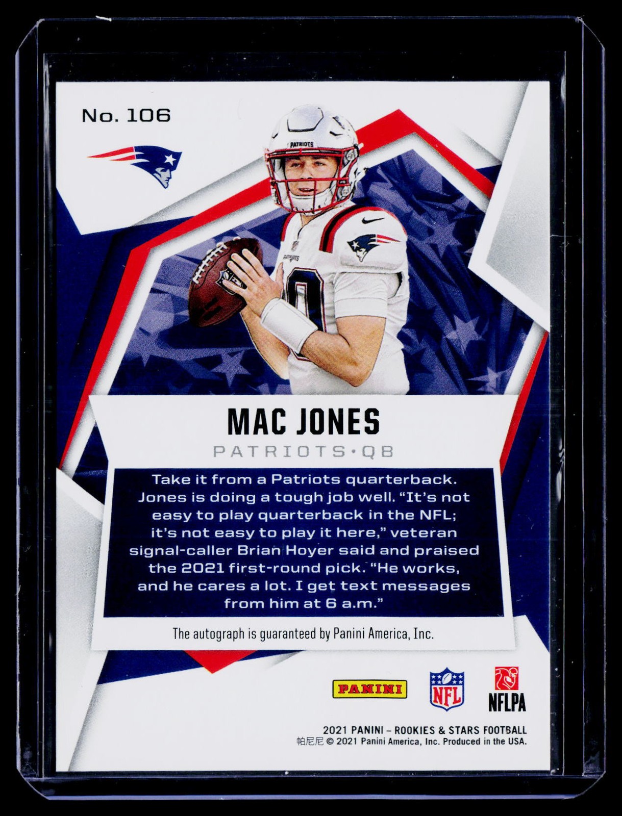 2021 Panini Rookies & Stars #106 Mac Jones Signatures #/99