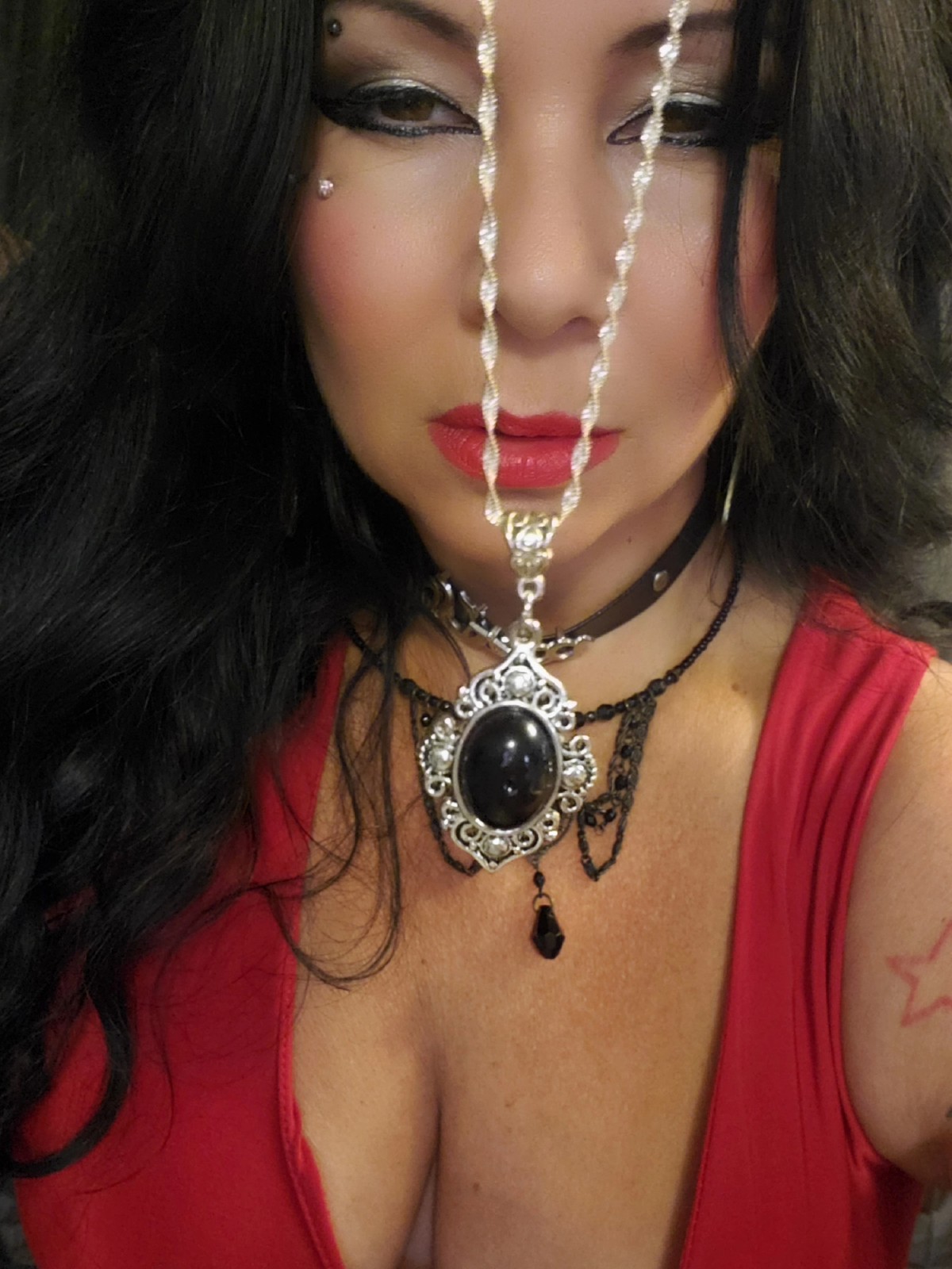 Black Obsidian Talisman Necklace Protection Grounding Spiritual Shield Enchanted