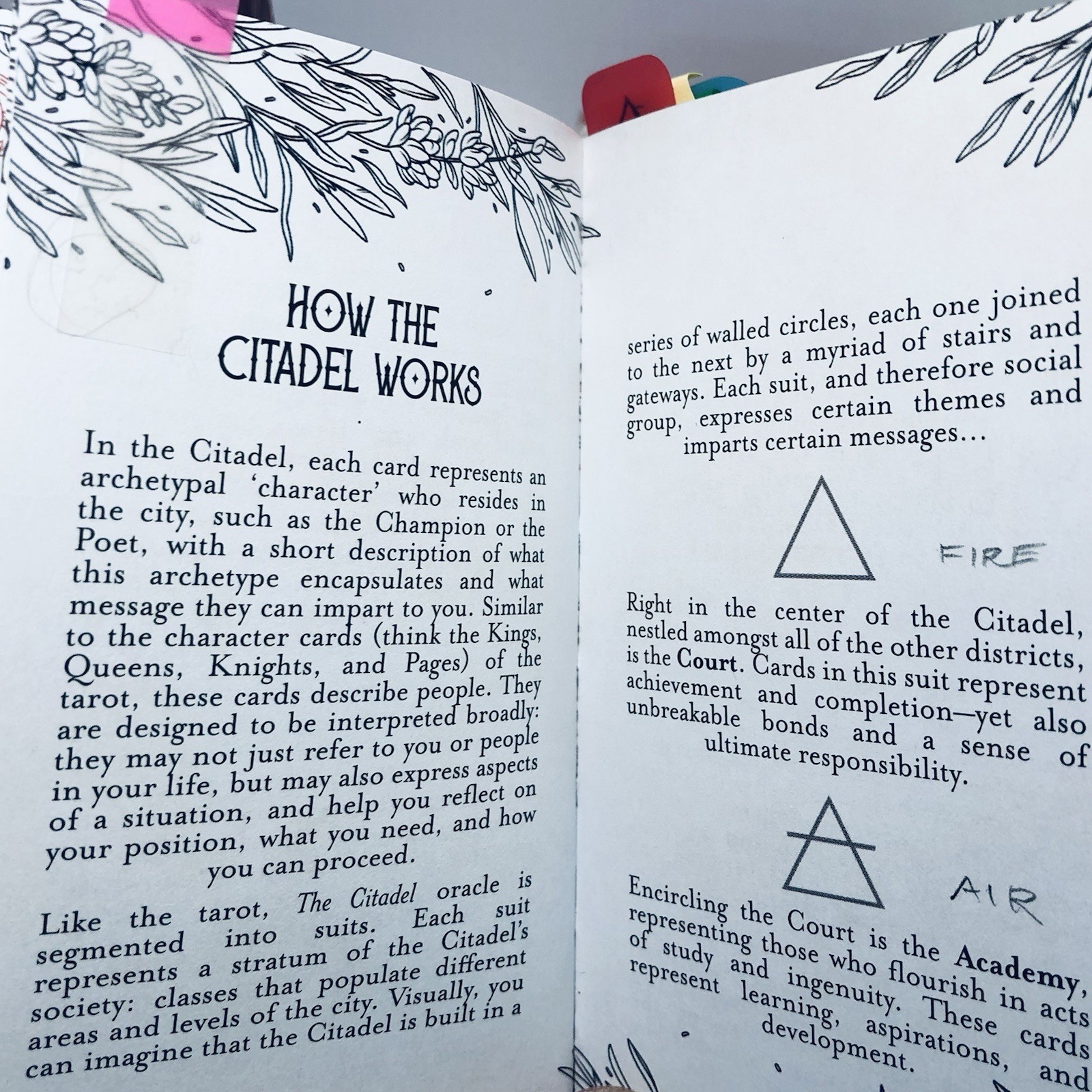 The Citadel Fantasy Oracle Deck & Guidebook Fez Inkwright 60 Foiled Cards RPG