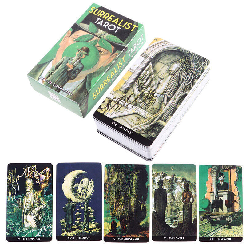 78Pcs Surrealist Tarot Prophecy Divination Deck Family Party Board Game