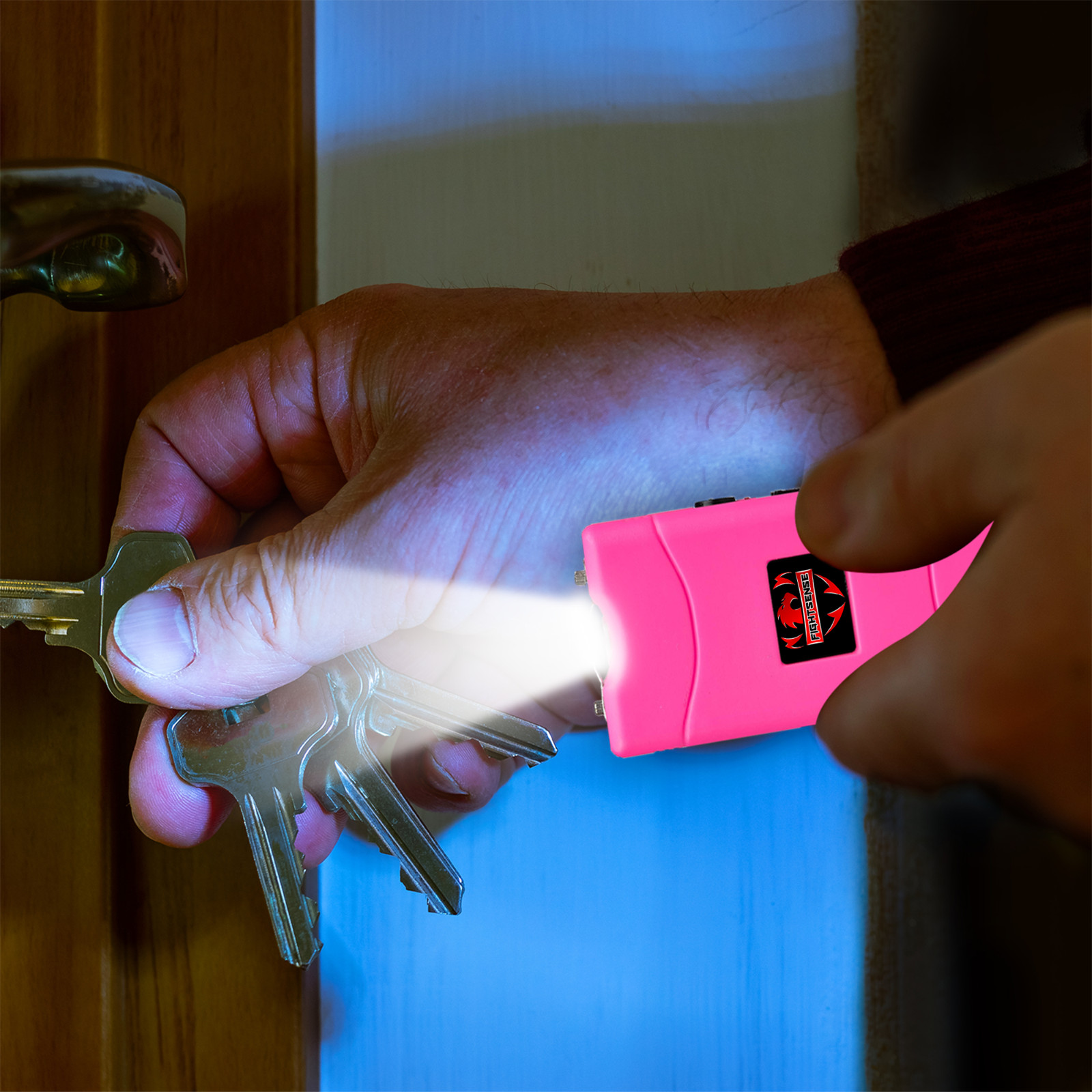 (12) Mini Rechargeable Stun Gun 10 Mil Volts W/Led Light 3 Color M Wholesale Lot