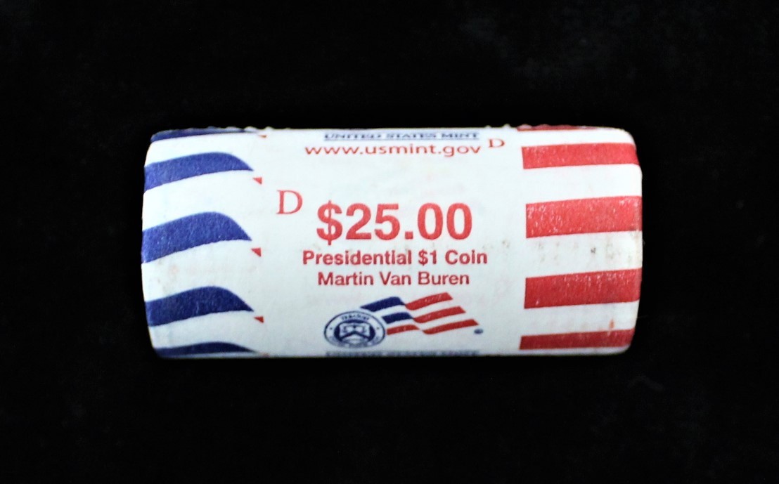 Presidential Dollar: MARTIN VAN BUREN (8th President) “D” MINT ROLL