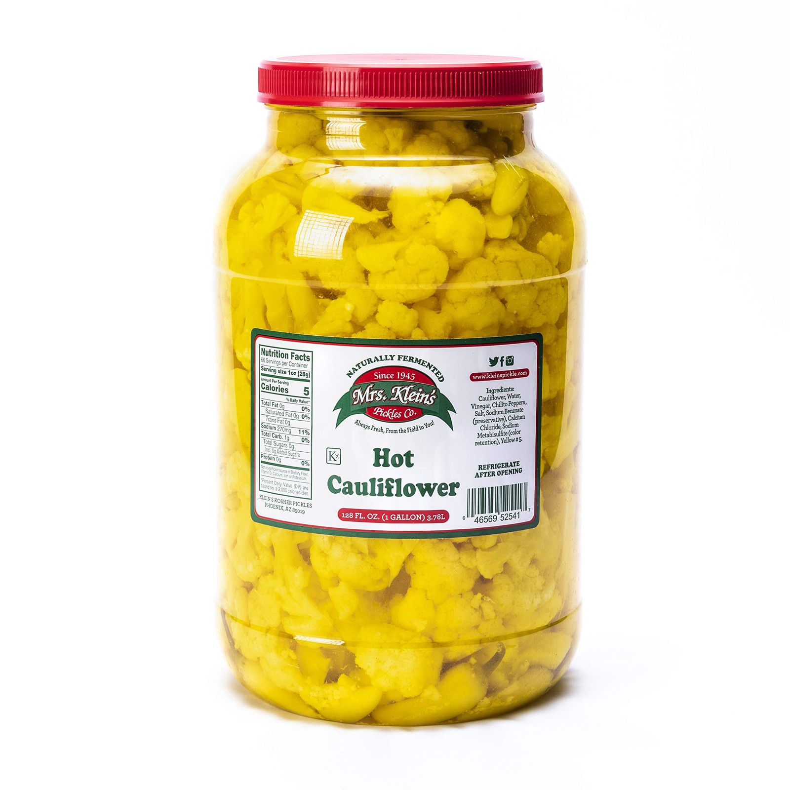 Hot Cauliflower Bites-1 Gallon 128 Fl Oz (Pack of 1)