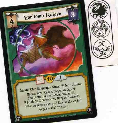 Yoritomo Kaigen FOIL Ungraded L5R: Code of Bushido