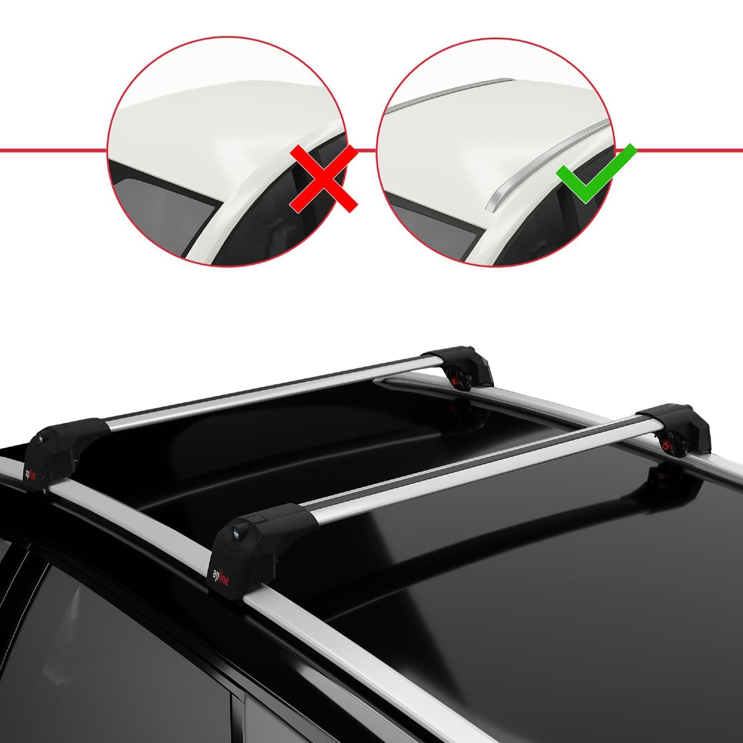 Compatible with Ford Focus 3 (C346) SW 2011-2018 ACE-2 Car Roof Rack Cross Bar G