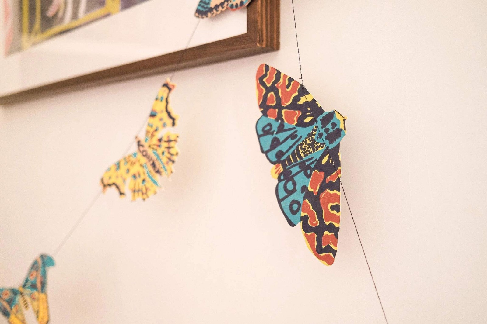 Hand-Sewn Moths Paper Garland | East End Press