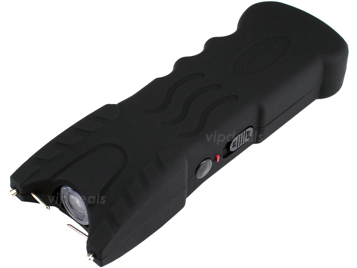 VIPERTEK Stun Gun VTS-979 – BLACK 500 BV Heavy Duty Rechargeable LED Flashlight