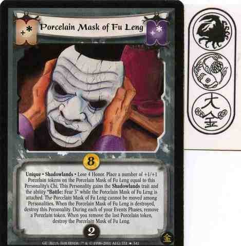 Porcelain Mask of Fu Leng Ungraded L5R: Gold Edition