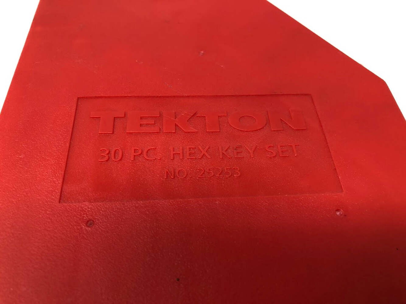 25253 Tekton Hex Key Set + Case – 30Pc – Long & Short Arm – Metric & SAE