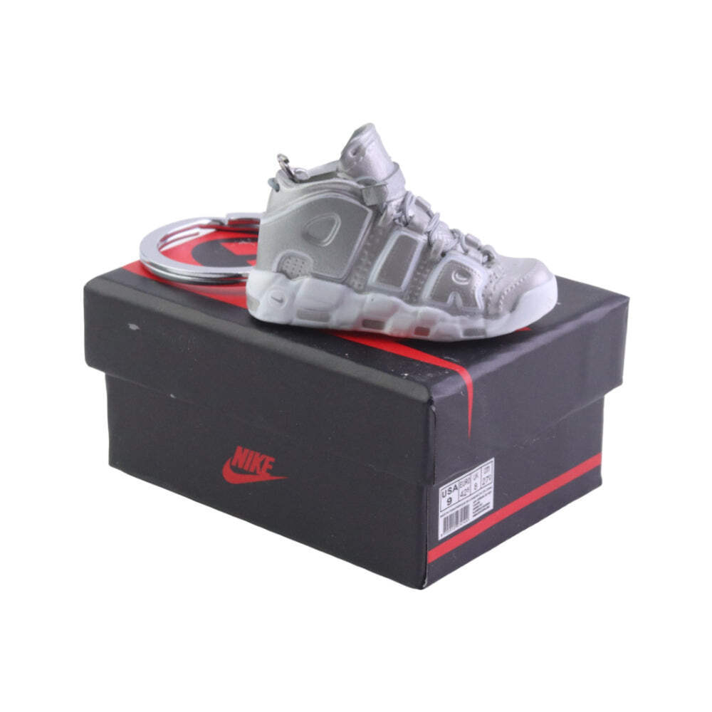 Air More Uptempo Trainer Keychain With Mini Shoe Box