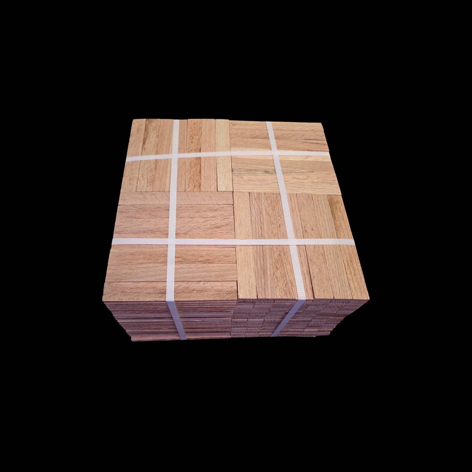 Unfinished Red Oak Parquet – 7 Fingers – 12″ x 12″ x 5/16″ – 2 Full Boxes – 40 S