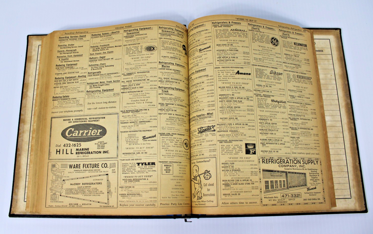 Vintage Mobile, Alabama 1964 Telephone Directory, Daphne, Fairhope, Chickasaw