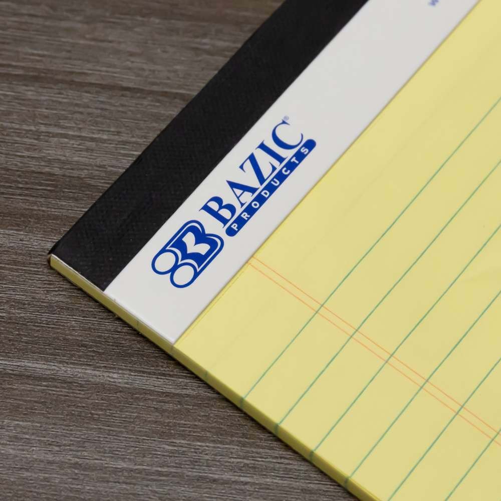 50 Ct. 8.5″ X 11.75″ Canary Perforated Writing Pads (12/Pack)