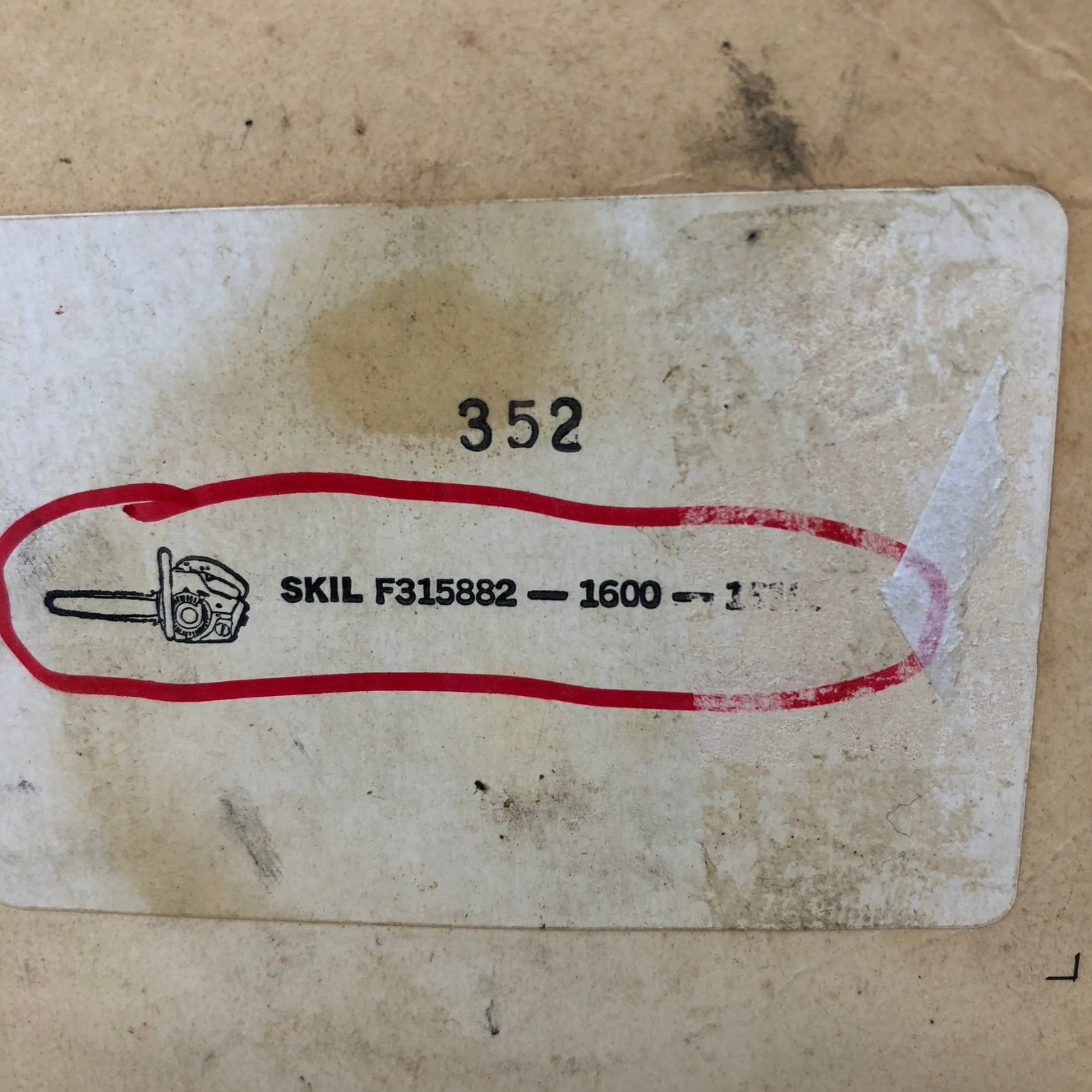 Herr No 352 Rewind Starter Spring for Skil F315882 1600 Chainsaw