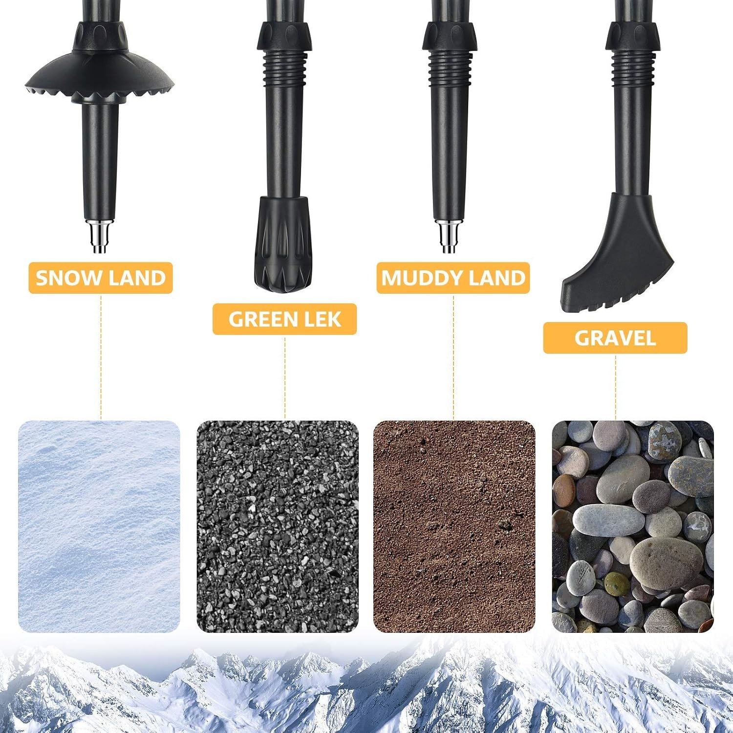 Hiking Poles Collapsible Lightweight-Aluminum 7075 Trekking Poles