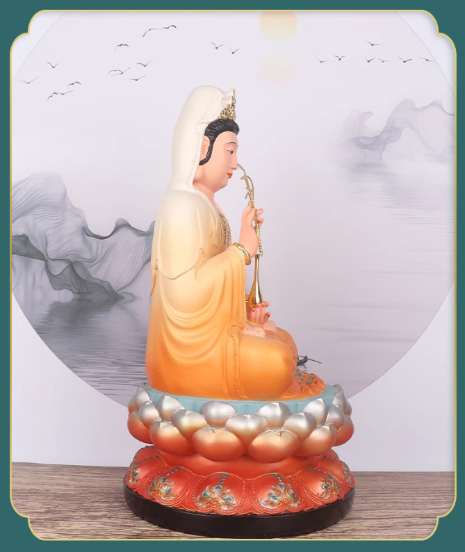 The Goddess of Mercy resin Buddha statue 12 inches 观世音菩萨