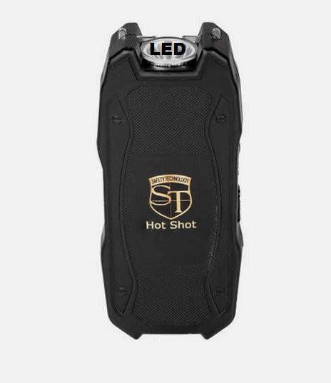 Black Hot Shot Stun Gun with Eye LED and Battery Meter 90 Million Volt NEW:{‘]