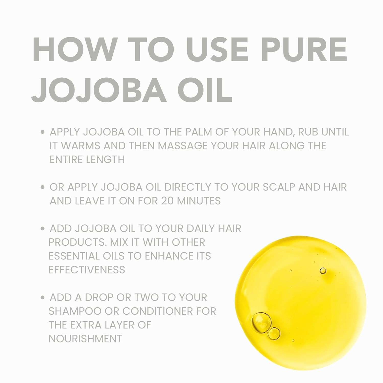 BodyJ4You Organic Jojoba Oil for Skin – USDA 100% 1 Fl Oz (Pack of 1)