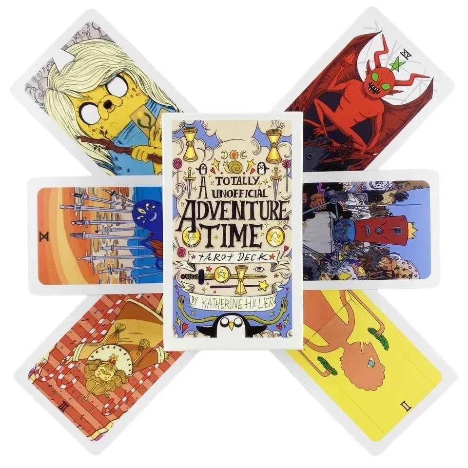 Adventure Time Tarot Cards 78 Deck English Oracle Divination Board Game-USA