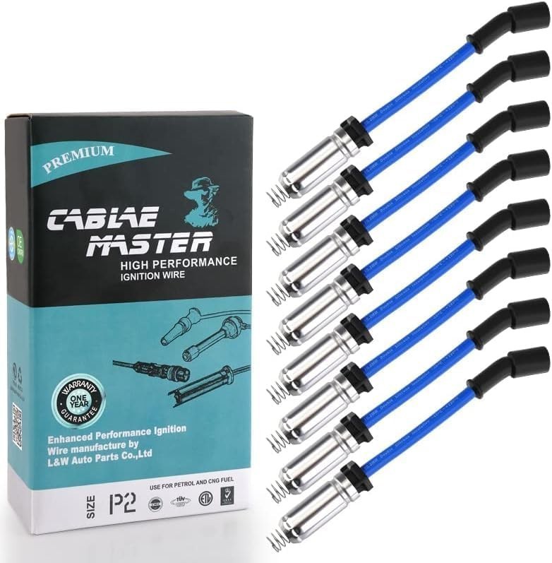 10.2MM Racing Spark Plug Wires for GM V8 4.8L 5.3L 6.0L 6.2L 7.0L Escalade