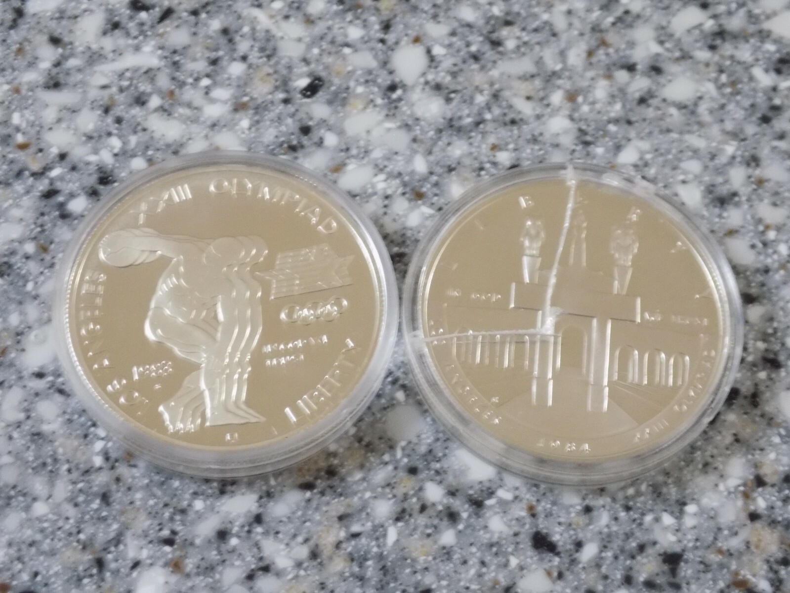 1984 Olympic Commemorative Silver Dollar Proof S Mint Mark Coins