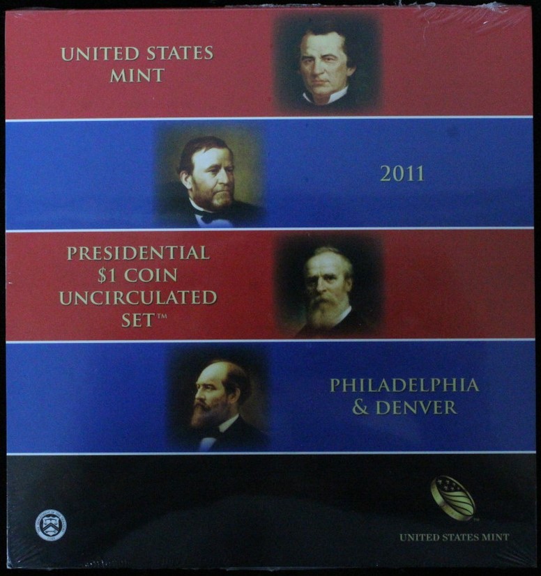 2011 US Mint Issued – Presidential $1 Coin Uncirculated Set – P&D