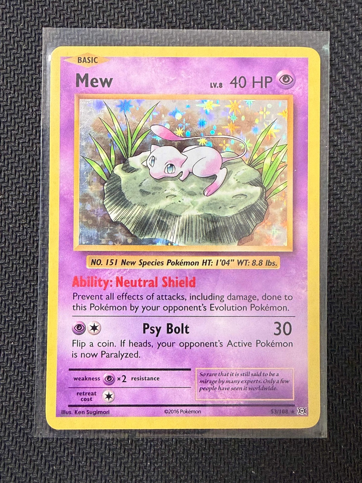 Pokemon TCG Evolutions Mew 53/108 Holo English LP