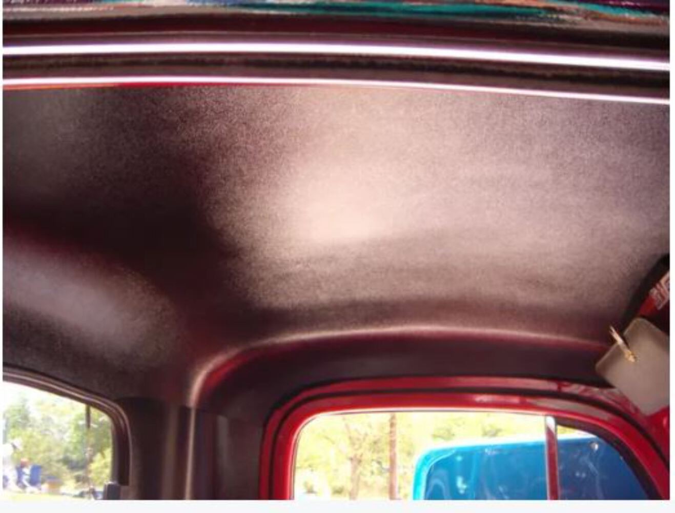 RD3225: 1951-1952 Ford Truck Headliner Large Rear Window with Quarter Panels (Pa