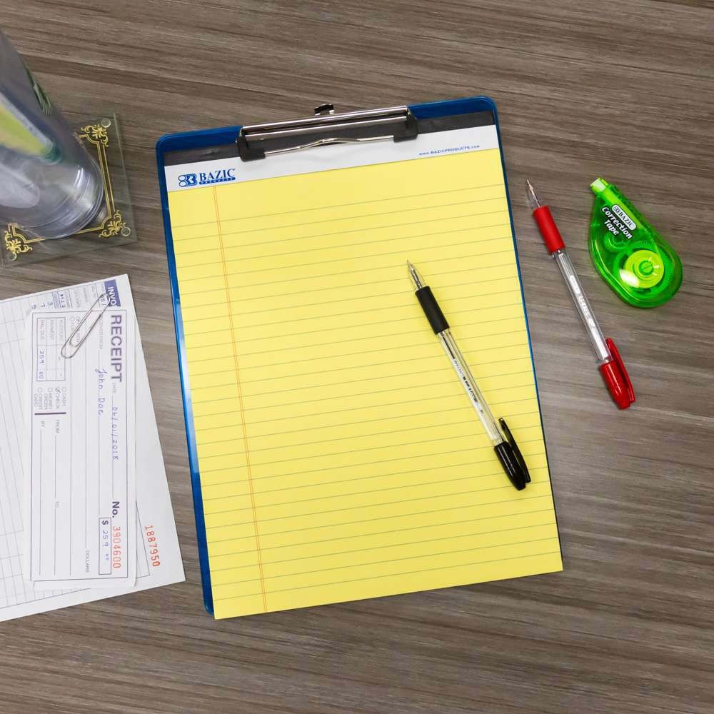 50 Ct. 8.5″ X 11.75″ Canary Perforated Writing Pads (12/Pack)
