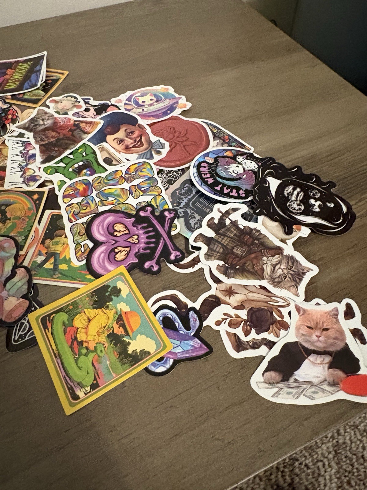 Lot Of 60 Tarot Cards & 100 Stickers Junk Journal Collage Ephemera Fantasy Cats