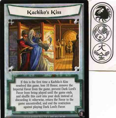 Kachiko’s Kiss FOIL Ungraded L5R: Lotus Edition
