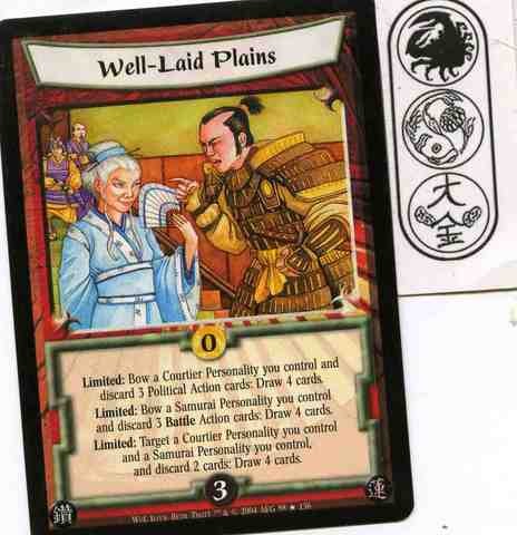 Well-Laid Plains FOIL Ungraded L5R: Web of Lies