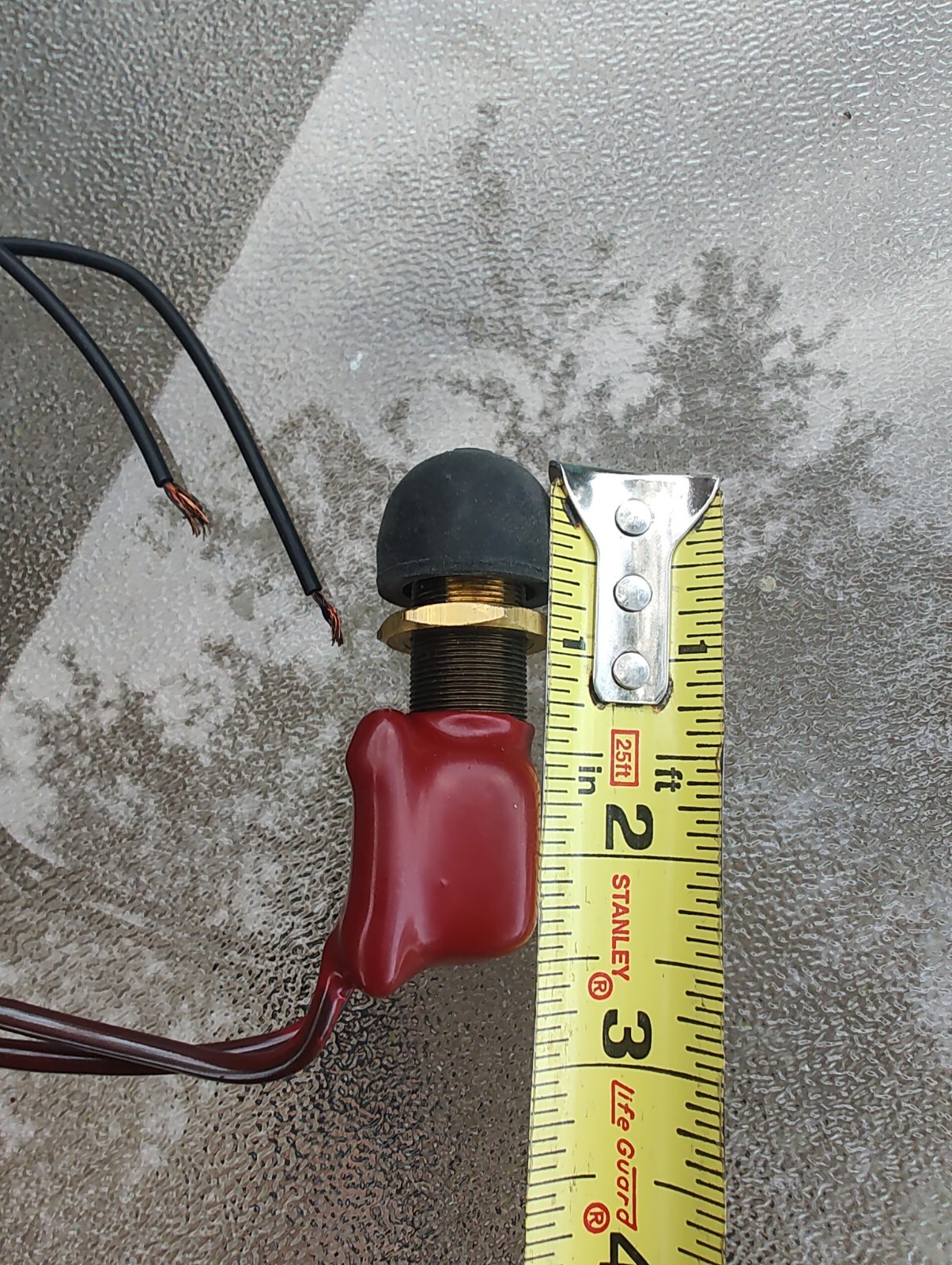 Cole Hersee Vinyl Coated Push Button Switch SPST Momentary 2 Wire [M-608-BP]