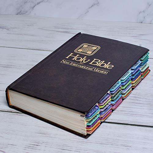 121 Pcs Bible Index Tabs New & Old Testament Matte Laminated Floral Design