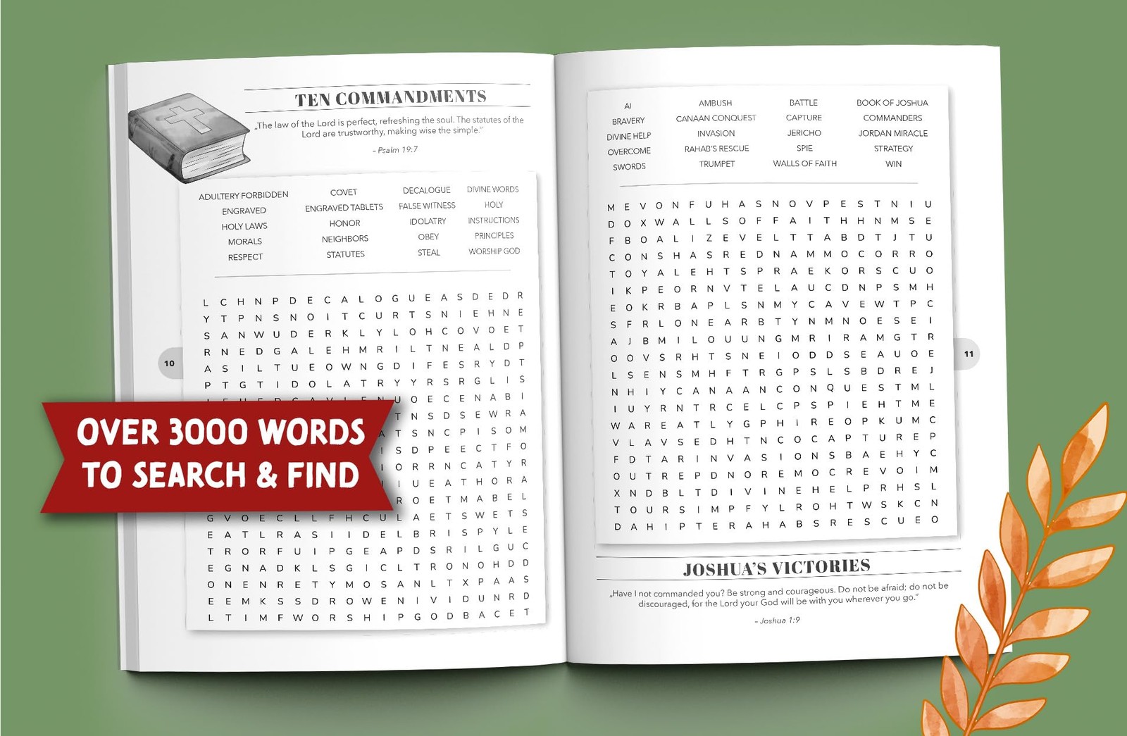 Inspirational Bible Word Search for Adults: Large Print Puzzles for…