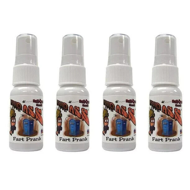 4 LIQUID ASS ” SPRAY BOTTLES ” gag stink puke crap